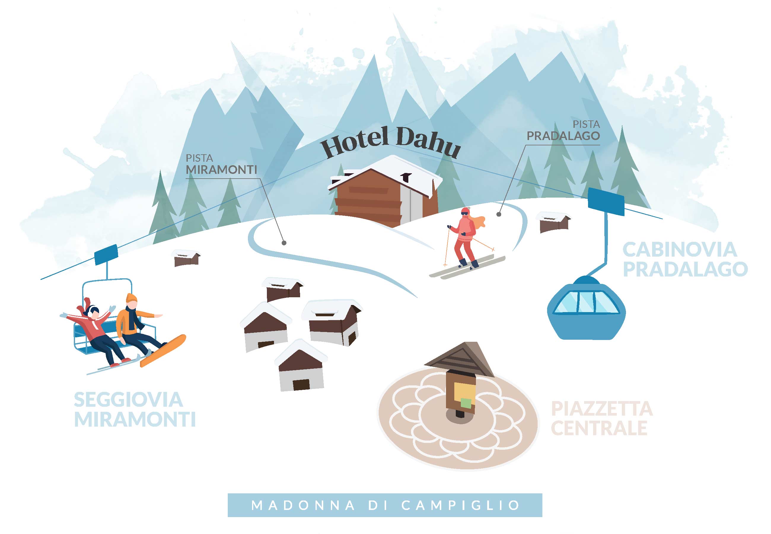 mappa hotel dahu madonna di campiglio